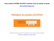 Tablet Screenshot of octopus.dcgroup.cz